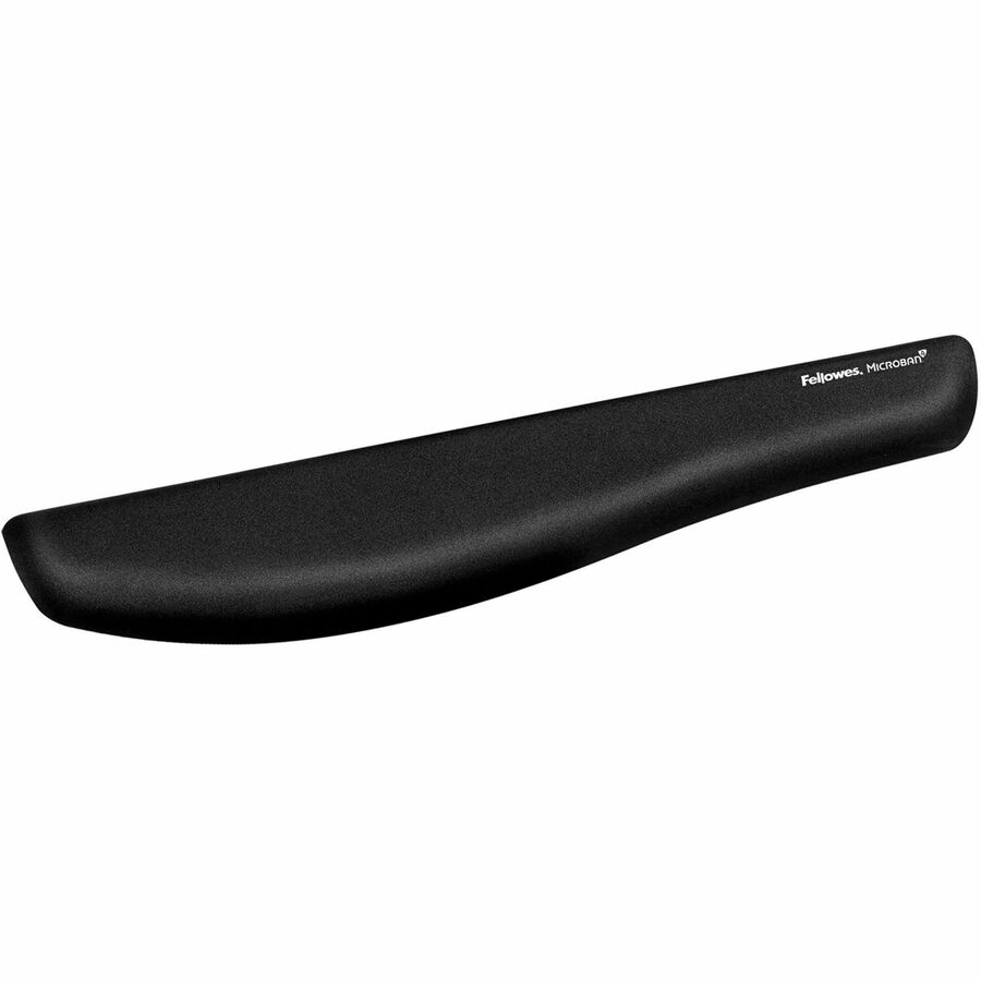 Fellowes® PlushTouch™ Foam Keyboard Wrist Rest with MICROBAN® - Black (9252101)