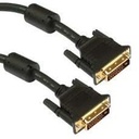 Unirise DVI-D Dual Link 24+1 Male - Male - 15 ft DVI Video Cable for Video Device - First End: 1 x 25-pin DVI-D (Dual-Link) Digital Video - Male - Second End: 1 x 25-pin DVI-D (Dual-Link) Digital Video - Male - Black
