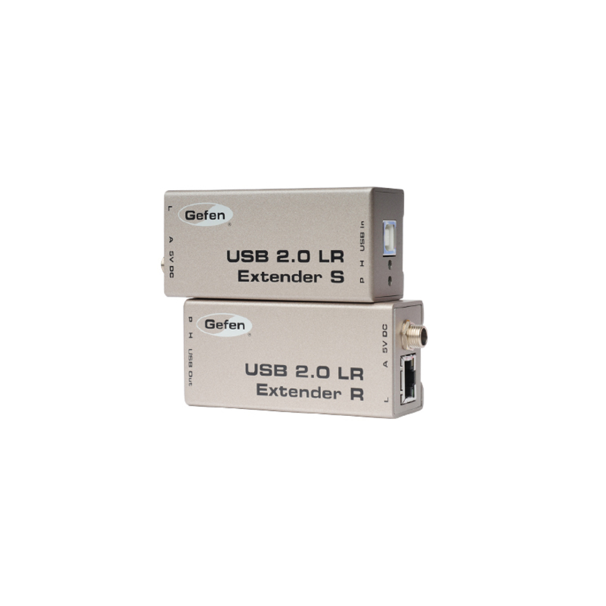 Gefen USB 2.0 Extender, 330ft (100m) Range, 480Mbps Speed, Plug-and-Play, No Drivers, Supports USB Peripherals, CAT5/5e/6 Cable, Compatible with Windows, MacOS, Linux, Dual USB Powered Connections - 330 ft Extended Range