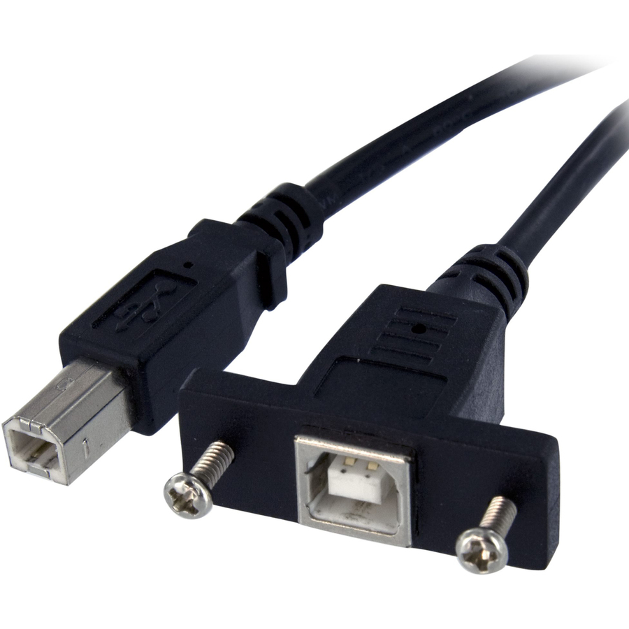 StarTech 1 ft Panel Mount USB Cable B to B - F/M