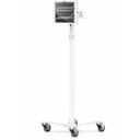 iPad Air M2/M3/M4 13" , Apex Enclosure Premium Medical Rolling Cart