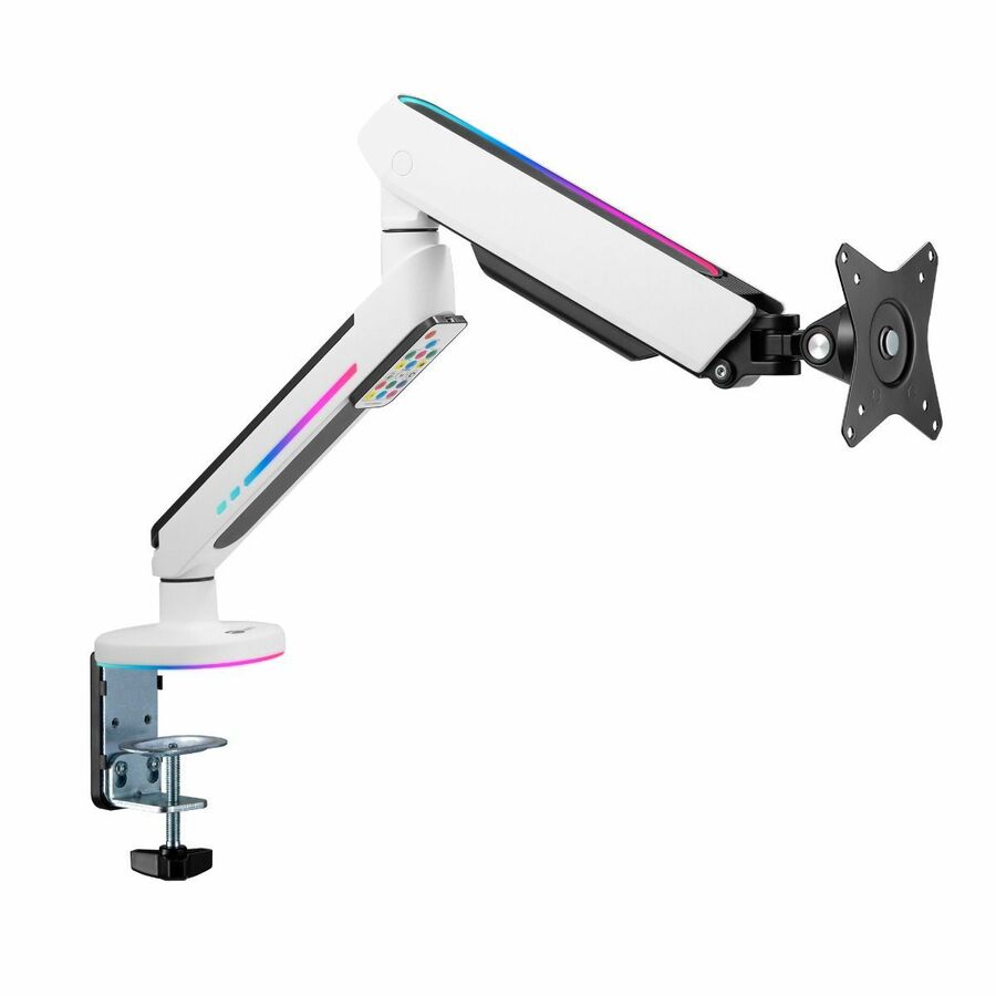 SIIG Premium Single Monitor Arm Desk Mount with Gaming RGB Lighting