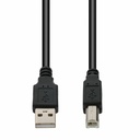 AddOn 6ft USB A 2.0 (Male) to USB B 2.0 (Male) Black Cable, 480Mbps