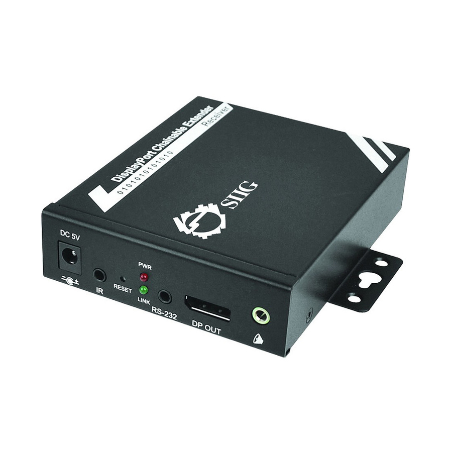 SIIG DisplayPort to CAT5e Daisy Chain HD with RS-232 & IR - Repeater