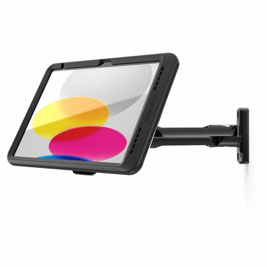 Compulocks iPad 10th-11th (A16) Gen, Mount with Cable-free Charging Swing Wall Mount Black