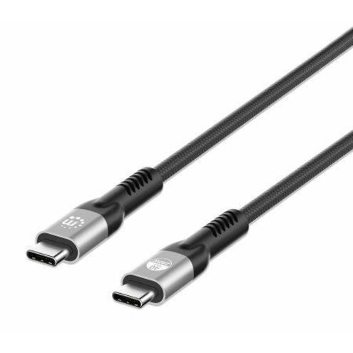 USB-C to USB-C Cable (240W), 1m, Male to Male, Thunderbolt 4, 40 Gbps (USB4 Gen 3x2), Extended Power Range (EPR) charging up to 240W (Note additional USB-C 240W wall charger needed), Black, Backwards compatible to Thunderbolt 3, Lifetime Warranty