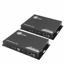SIIG 4K60Hz 18Gbps HDMI over IP Matrix Kit - HDMI over IP Matrix Kit, Extends 4K@60Hz HDMI signal up to 394ft (120m) over a single CAT6/7 cable, PoE, One-to-One, One-to-Many, N to M Multi-casting, Video Wall, KVM, HDCP 2.2, HDR 10, Stereo, S/PDIF, Bi-directional IR, RS-232 Control, ESD Protection, TAA Compliant, 3 years Warranty, Encoder (TX) (CE-H27F11-S1) and Decoder (RX) (CE-H27G11-S1)