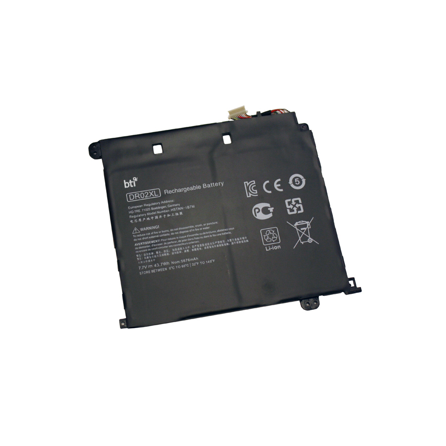 BTI DR02XL-BTI 7.7V 43.7WHR LI-ION BATTERY 859357-855, DR020, DR02XL CHROMEBOOK 11-V000NR, 11-V010WM, 11-V020NR, 11-V032NR, 11-V001TU, 11-V011DX, 11-V020WM, 11-V033NR, 11-V002DX, 11-V012NR, 11-V025WM, 11-V010NR, 11-V019WM, 11-V031NR
