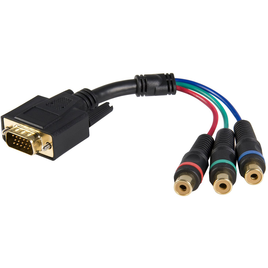 StarTech Cable adapter - RCA breakout - HD15 (m) - component (f) - 6in