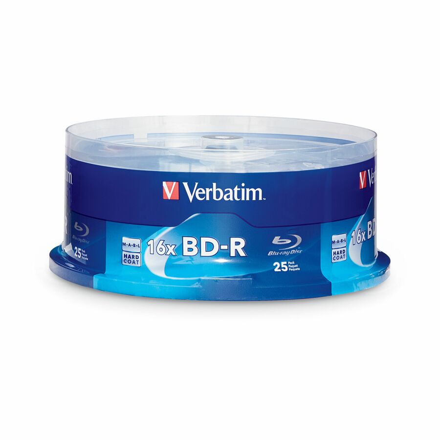 Verbatim 97457 Blu-ray Recordable Media - BD-R - 16x - 25 GB - 25 / Pack