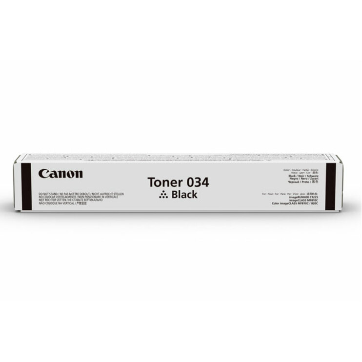 Canon 034 Original Standard Yield Laser Toner Cartridge - Black - 1 Pack