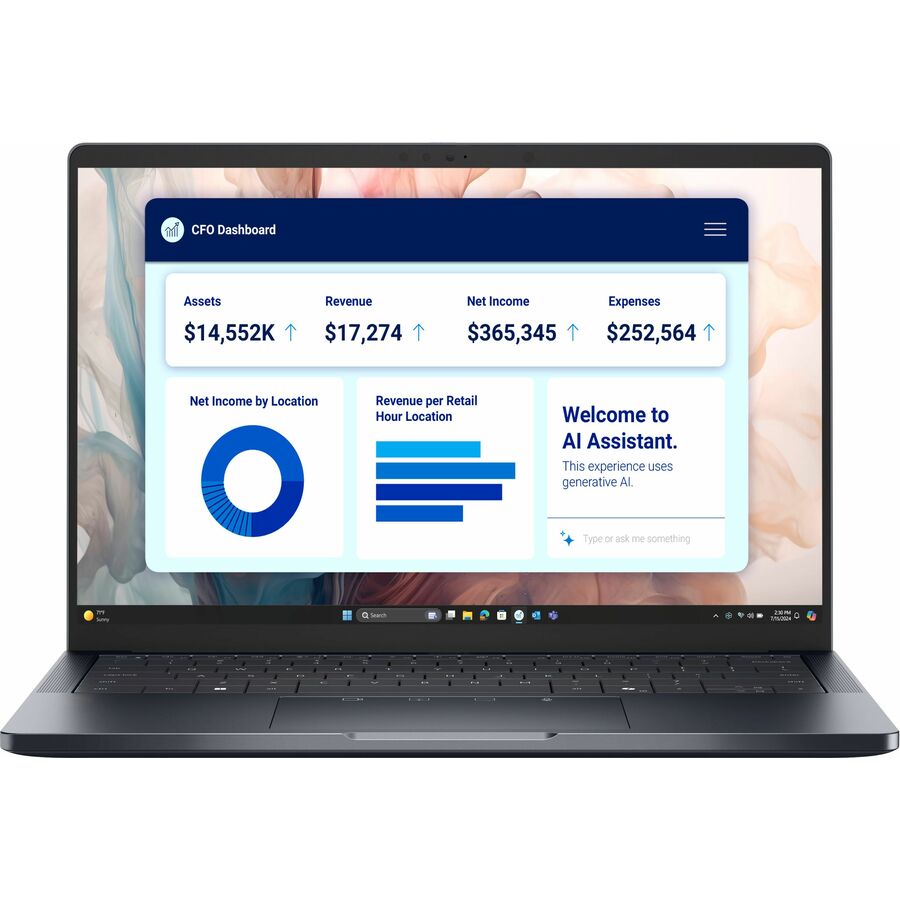 Dell Pro 14 Premium PA14250 14" Copilot+ PC Notebook - Full HD Plus - 60 Hz - Intel Core Ultra 7 266V - vPro Technology - 16 GB - 512 GB SSD - English (US) Keyboard - Magnetite