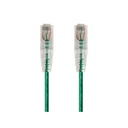 Monoprice SlimRun Cat6 28AWG UTP Ethernet Network Cable, 3ft Green