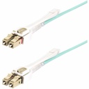 StarTech 4m (13ft) LC (UPC) OM4 Multimode Fiber Optic Cable w/Push Pull Tabs, 50/125, 100G, Low Insertion Loss, LSZH Fiber Jumper Cord