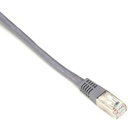 Black Box CAT6 250-MHz Stranded Patch Cable Slim Molded Boot - S/FTP, CM PVC, Gray, 10FT