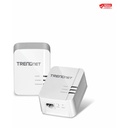 TRENDnet Powerline 1300 AV2 Adapter Kit, Includes 2 x TPL-422E Powerline Ethernet Adapters, IEEE 1905.1 & IEEE 1901, Gigabit Port, Range Up To 300m (984 ft), Simple Installation, White, TPL-422E2K - Powerline 1300 AV2 Adapter Kit