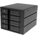 StarTech 4 Bay Aluminum Trayless Hot Swap Mobile Rack Backplane for 3.5in SAS II/SATA III - 6 Gbps HDD