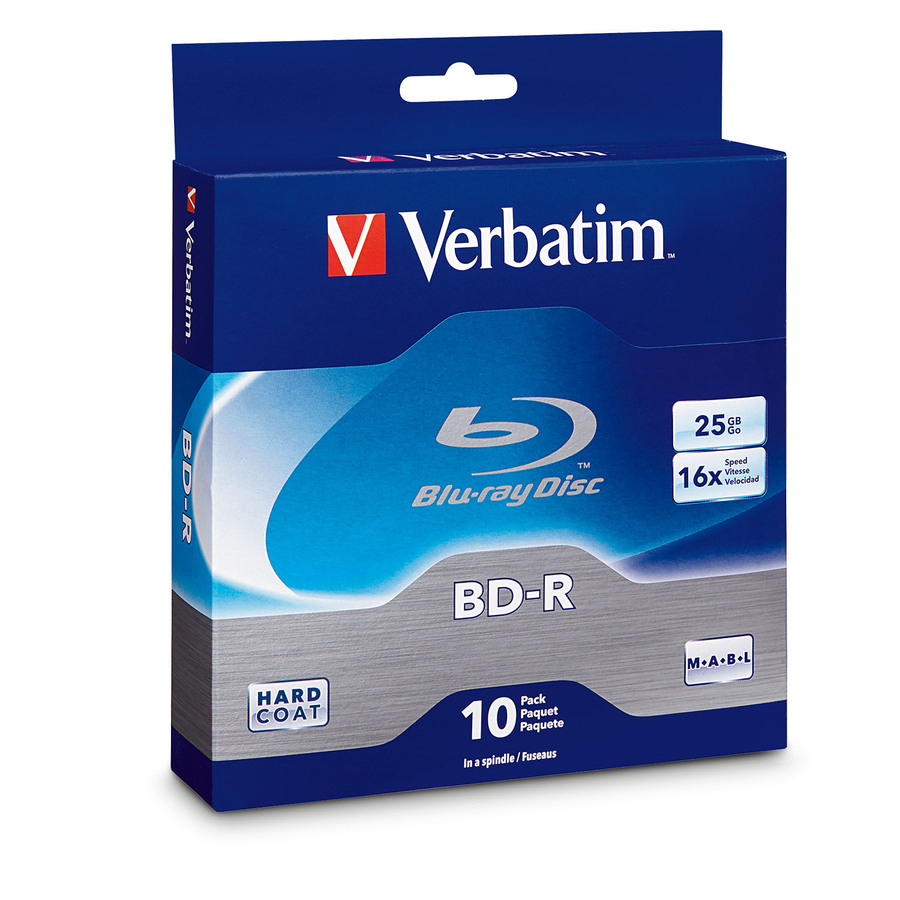 BD-R 25GB 16X with Branded Surface - 10pk Spindle Box