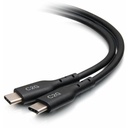 C2G 1.5ft (0.5m) USB-C® Male to USB-C Male Cable (20V 5A) - USB 2.0 (480Mbps)