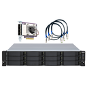 QNAP TL-R1200S-RP Drive Enclosure SATA/600 - Mini-SAS Host Interface - 2U Rack-mountable