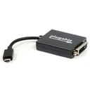 Plugable USB C to DVI Adapter - Standardize Legacy DVI Displays Across Modern USB-C Laptops
