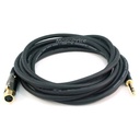 Monoprice 15ft Premier Series XLR Female to 1/4inch TRS Male 16AWG Cable (Gold Plated)