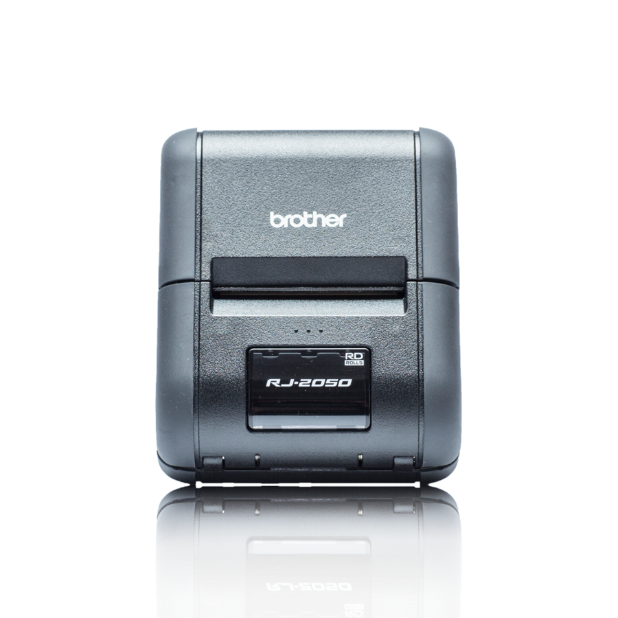 Brother RuggedJet RJ-2050 Direct Thermal Printer - Monochrome - Portable - Receipt Print - USB - Bluetooth - Wireless LAN - Battery Included