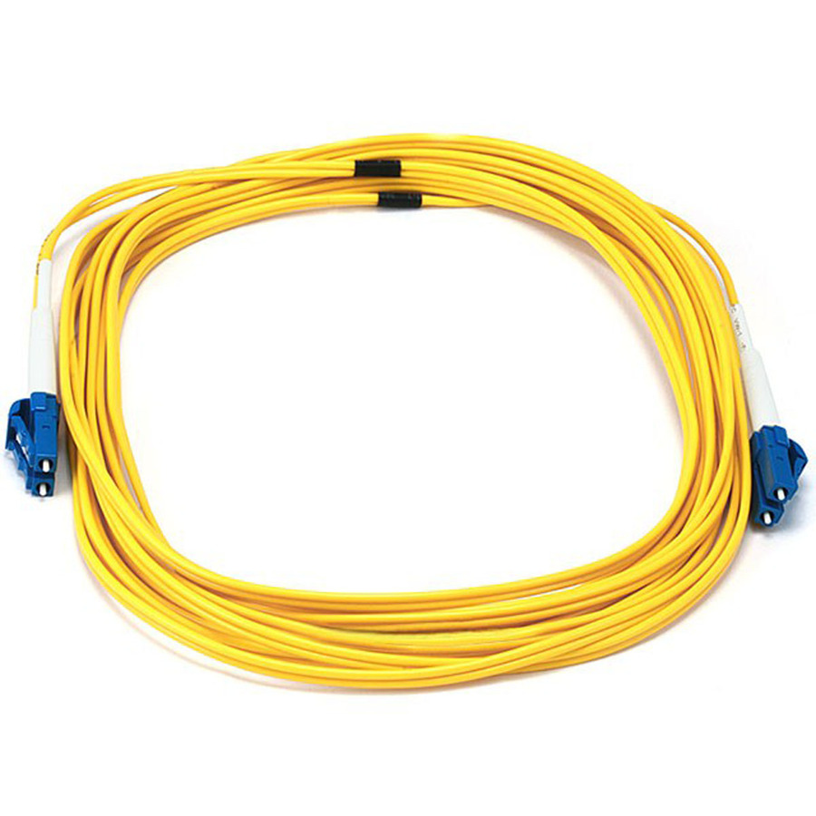 Monoprice Fiber Optic Cable, LC/LC, Single Mode, Duplex - 5 meter (9/125 Type) - Yellow
