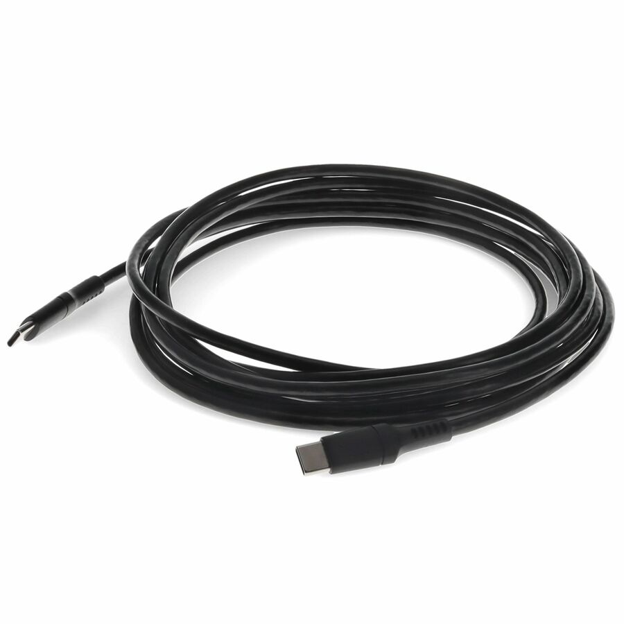 AddOn 1.0m (3.3ft) USB C 2.0 Male to USB C 2.0 Male Sync and Charge Black Cable