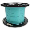 AddOn 125m LC to LC Aqua OM3 Duplex OFNR (Riser-Rated) Fiber Patch Cable