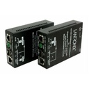 1 10/100/1000Base-T RJ-45 port or 2-Wire Terminal Block combo port + 1 10/100/1000Base-T IEEE 802.3af/at or 1 100/1000Base-X SFP combo port