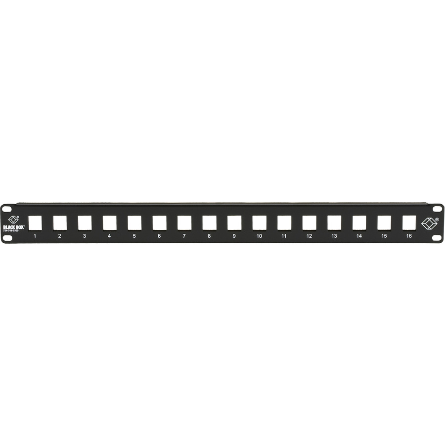Black Box Multimedia Patch Panel - 1U, 16-Port