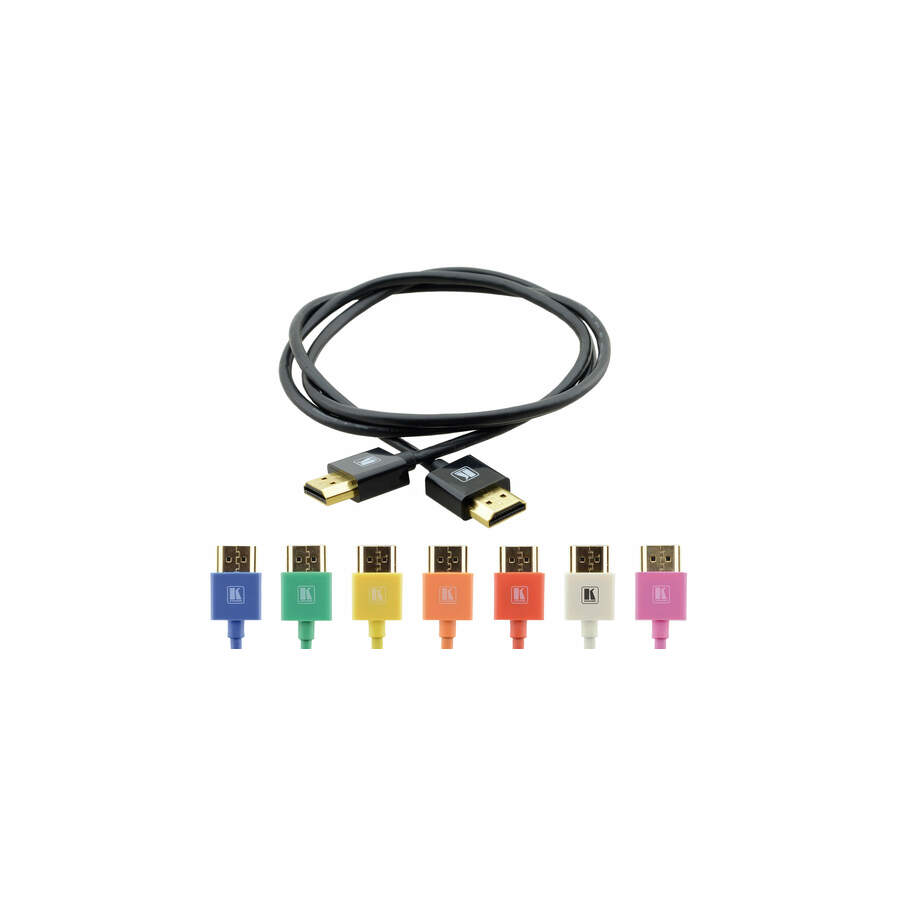 Kramer Ultra Slim High-Speed HDMI Flexible Cable with Ethernet - Black