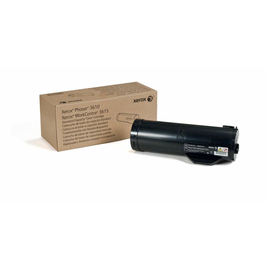 Xerox Genuine Phaser® 3610, WorkCentre® 3615 Black Standard capacity Toner Cartridge (5900 Pages) - 106R02720