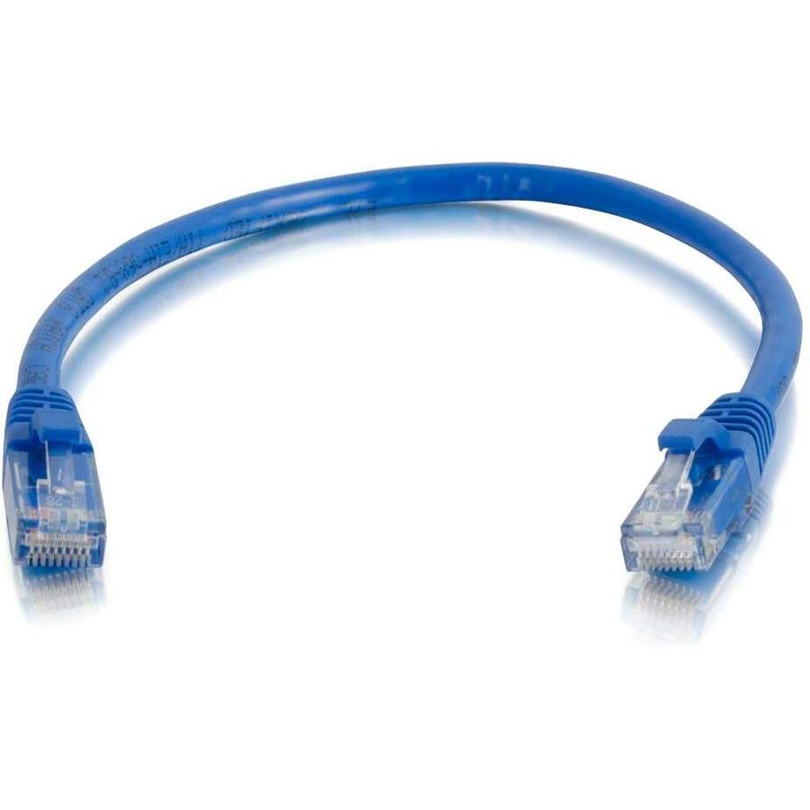C2G 10ft Cat6 Snagless Unshielded (UTP) Ethernet Cable - 50 Pack - Blue - 10 ft Category 6 Network Cable - First End: 1 x RJ-45 - Male - Second End: 1 x RJ-45 - Male - Patch Cable - Blue - 50