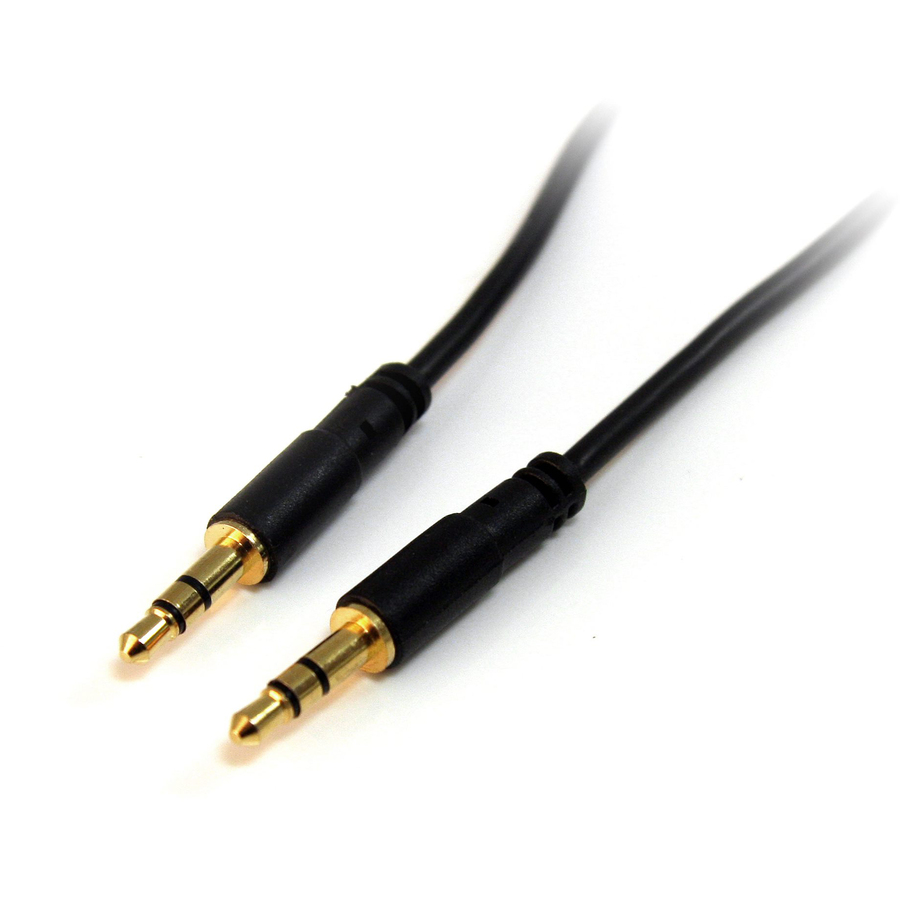 StarTech 3 ft Slim 3.5mm Stereo Audio Cable - M/M