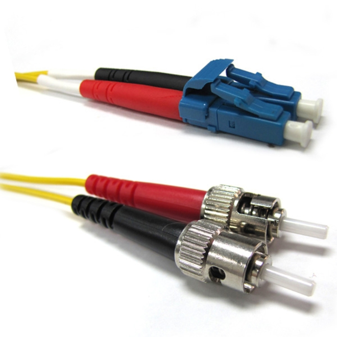 Weltron 3m LC/ST Single Mode 9/125M Yellow Fiber Patch Cable