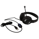 Avid AE-55 USB Headset - Stereo - USB 2.0, USB Type A - Wired - 20 Hz to 20 kHz - Over-the-head - Binaural - Circumaural - 6 ft Cable - Uni-directional, Noise Cancelling, Bi-directional Microphone - Noise Canceling - Black Silver