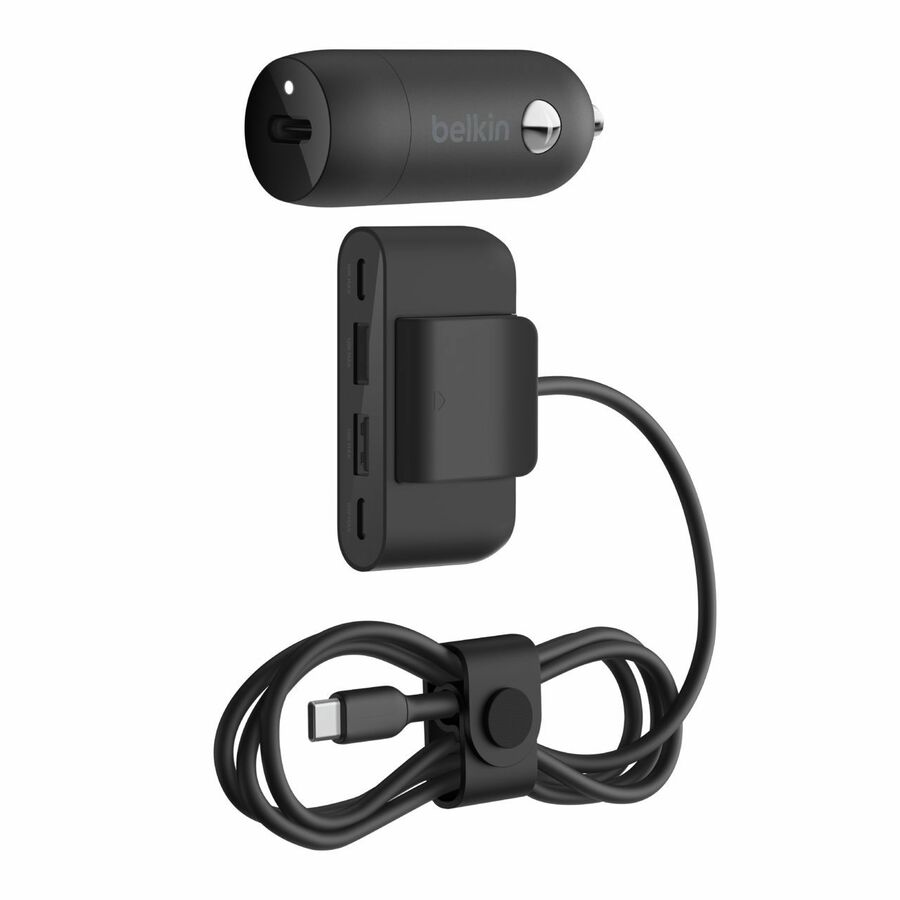 Belkin BoostCharge 30W USB-C Car Charger + 4-port USB power extender