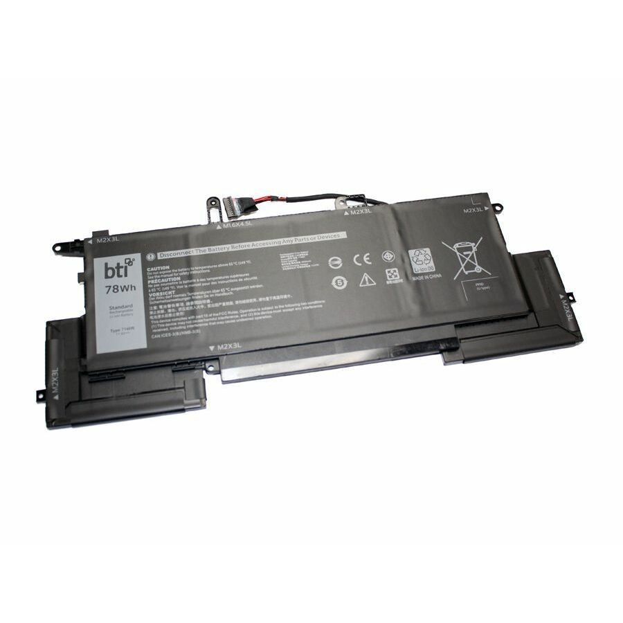 BTI 7146W-BTI 11.4V 78WHR LI-ION BATTERY 02K0CK, 0C76H7, 2K0CK, 451-BCID, 7146W, 8RTVG, C76H7, CN-02K0C5, CN-0C76H7, WD8P8