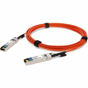 AddOn MSA and TAA Compliant 10GBase-AOC SFP+ to SFP+ Orange Active Optical Cable (850nm, MMF, 7m)