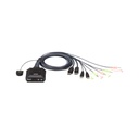 ATEN 2-Port USB DisplayPort Cable KVM Switch with Remote Port Selector