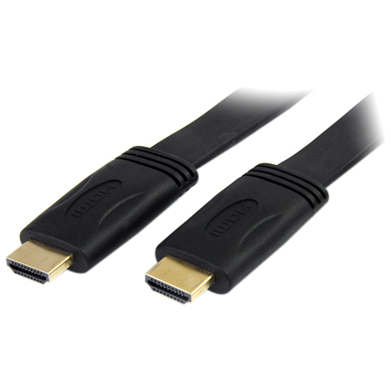 StarTech 15 ft Flat High Speed HDMI Cable with Ethernet - Ultra HD 4k x 2k HDMI Cable - HDMI to HDMI M/M