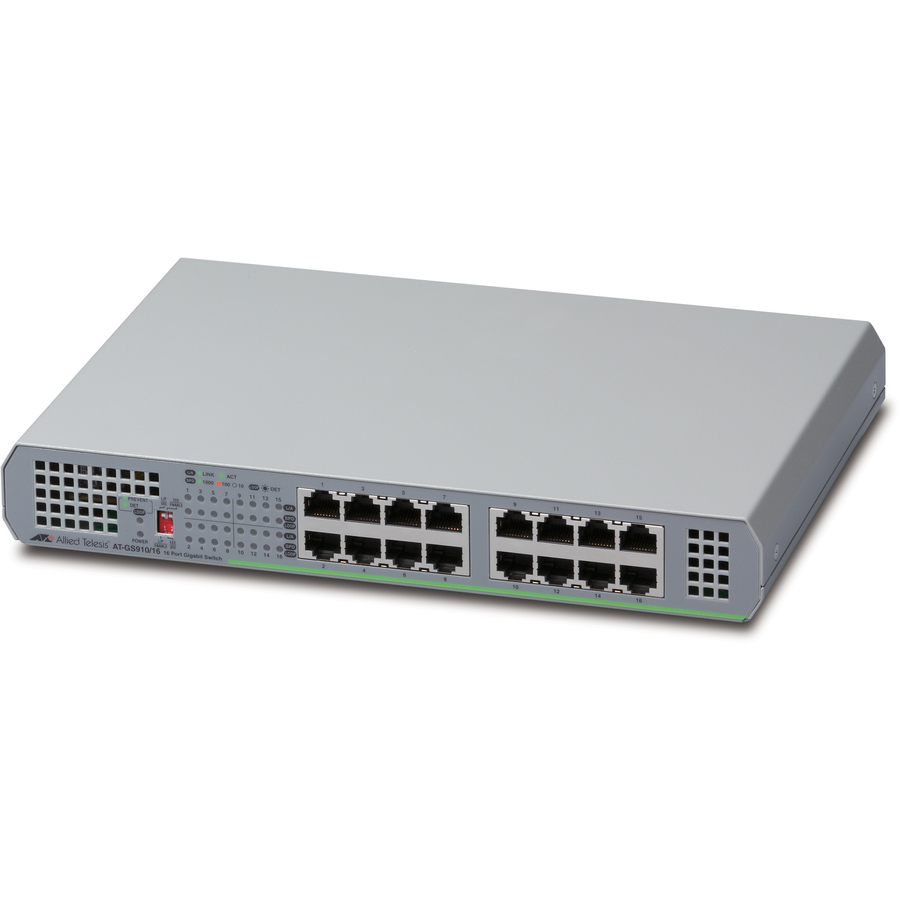 Allied Telesis 16-Port 10/100/1000T Unmanaged Switch with Internal PSU