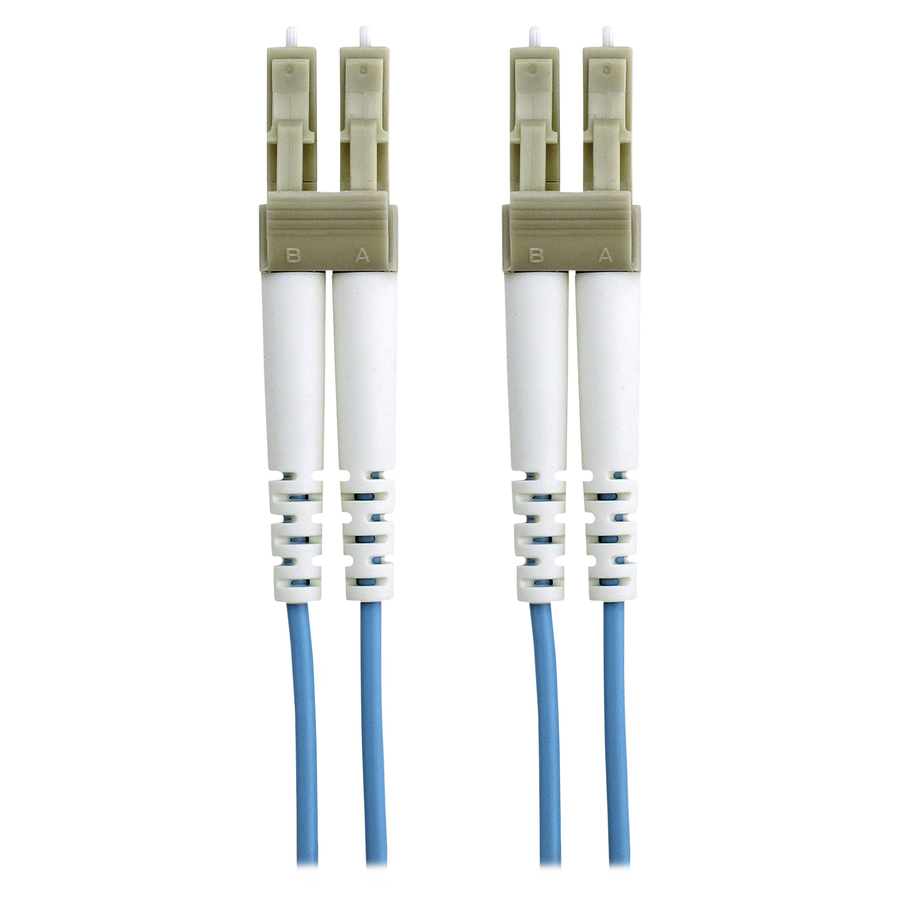 Belkin Fiber Optic Duplex Patch Cable - LC Male - LC Male - 9.84ft - Aqua