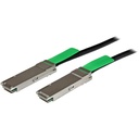StarTech MSA Uncoded Compatible 2m 40G QSFP+ to QSFP+ Direct Attach Cable, 40GbE QSFP+ Copper DAC 40Gbps Low Power Passive Twinax, TAA