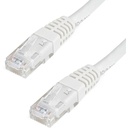 StarTech 10ft CAT6 Ethernet Cable - White Molded Gigabit - 100W PoE UTP 250Mhz - Category 6 Patch Cord UL Certified Wiring/TIA