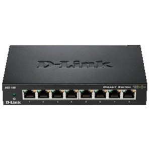 D-Link DGS-108 8 Port Gigabit Unmanaged Metal Desktop Switch