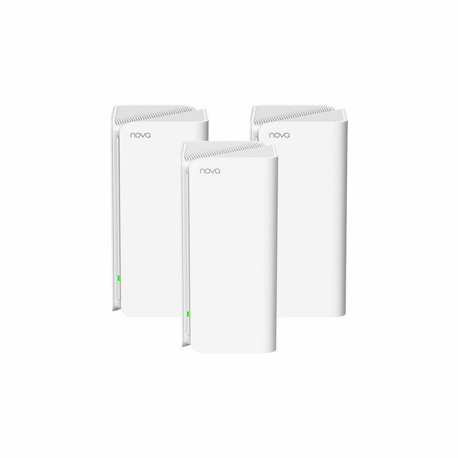 Tenda nova MX15 Pro Wi-Fi 6 IEEE 802.11 a/b/g/n/ac/ax Ethernet Wireless Router - Dual Band - 2.40 GHz ISM Band - 5 GHz UNII Band - 6 x Antenna(6 x Internal) - 672.25 MB/s Wireless Speed - 2 x Network Port - 1 x Broadband Port - Gigabit Ethernet