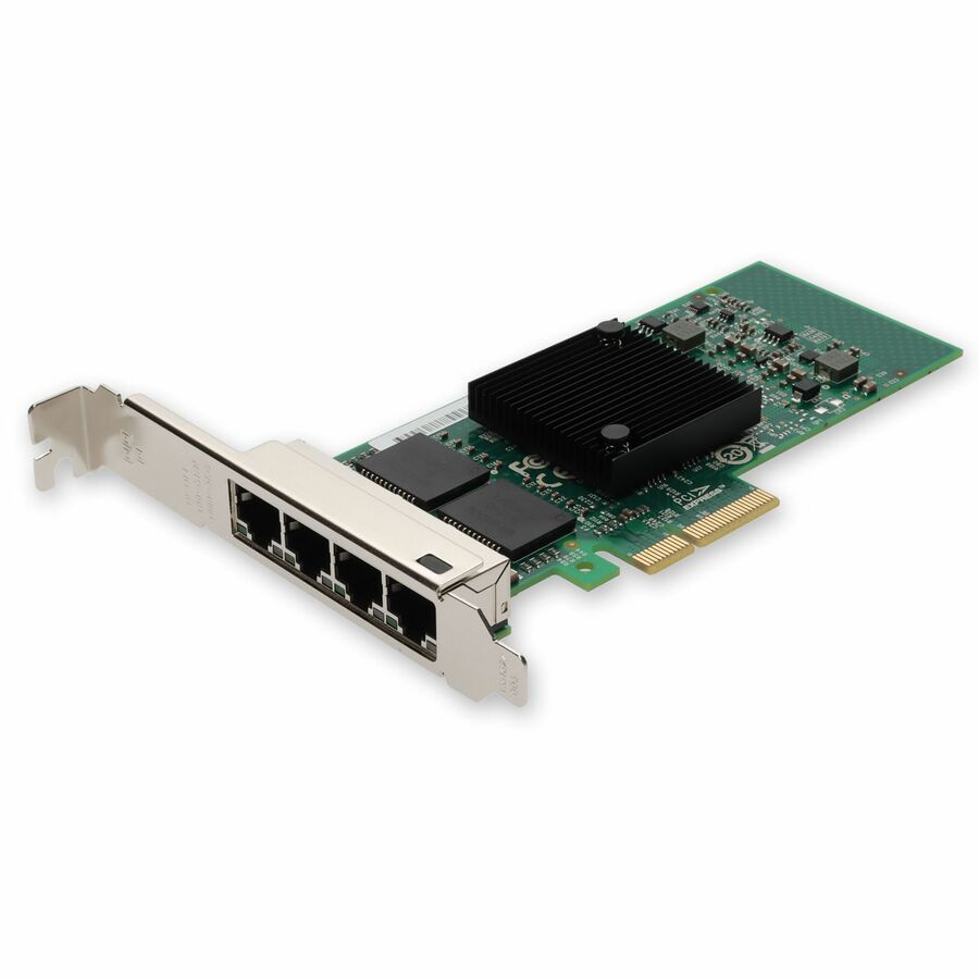AddOn HP® 593722-B21 Comparable 10/100/1000Mbs Quad RJ-45 Port 100m PCIe 2.0 x4 Network Interface Card